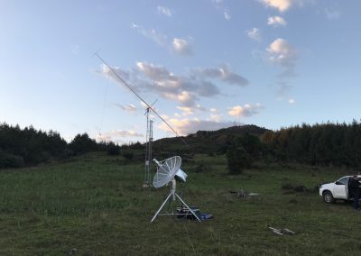 13cm station and 6m antenna
